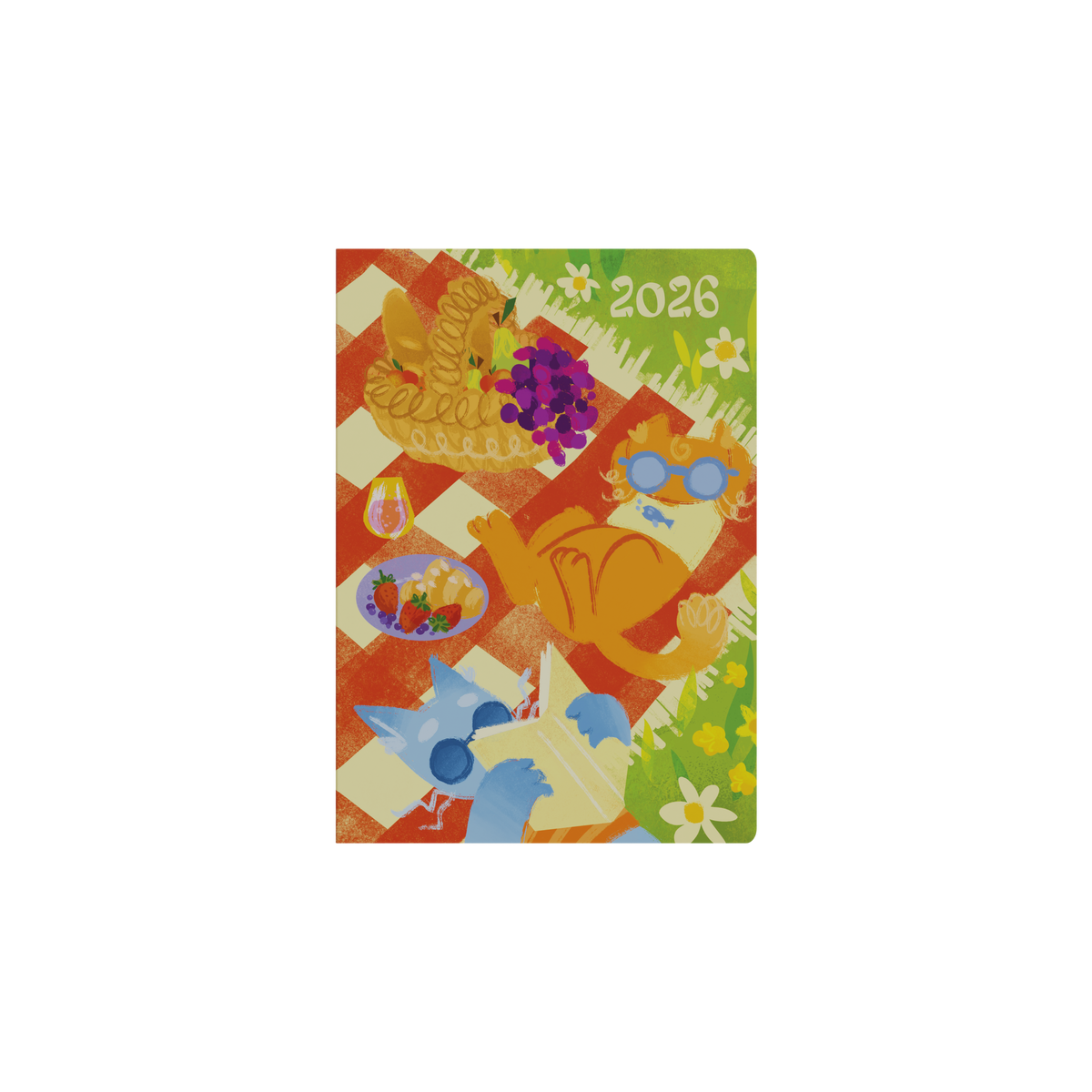 Glasgow School of Art (Bella Ramsay) - Cat Calendar Year 2026 Diary/Planner, Week to View, A5 Recycled Hard Cover - Picnic