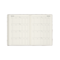 Dimensional Calendar Year 2026 Diary/Planner, Week to View, A5 Recycled Hard Cover - Striped