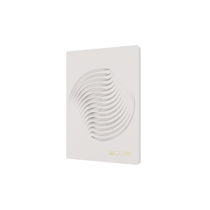 Dimensional Calendar Year 2026 Diary/Planner, Week to View, A5 Recycled Hard Cover - Twist