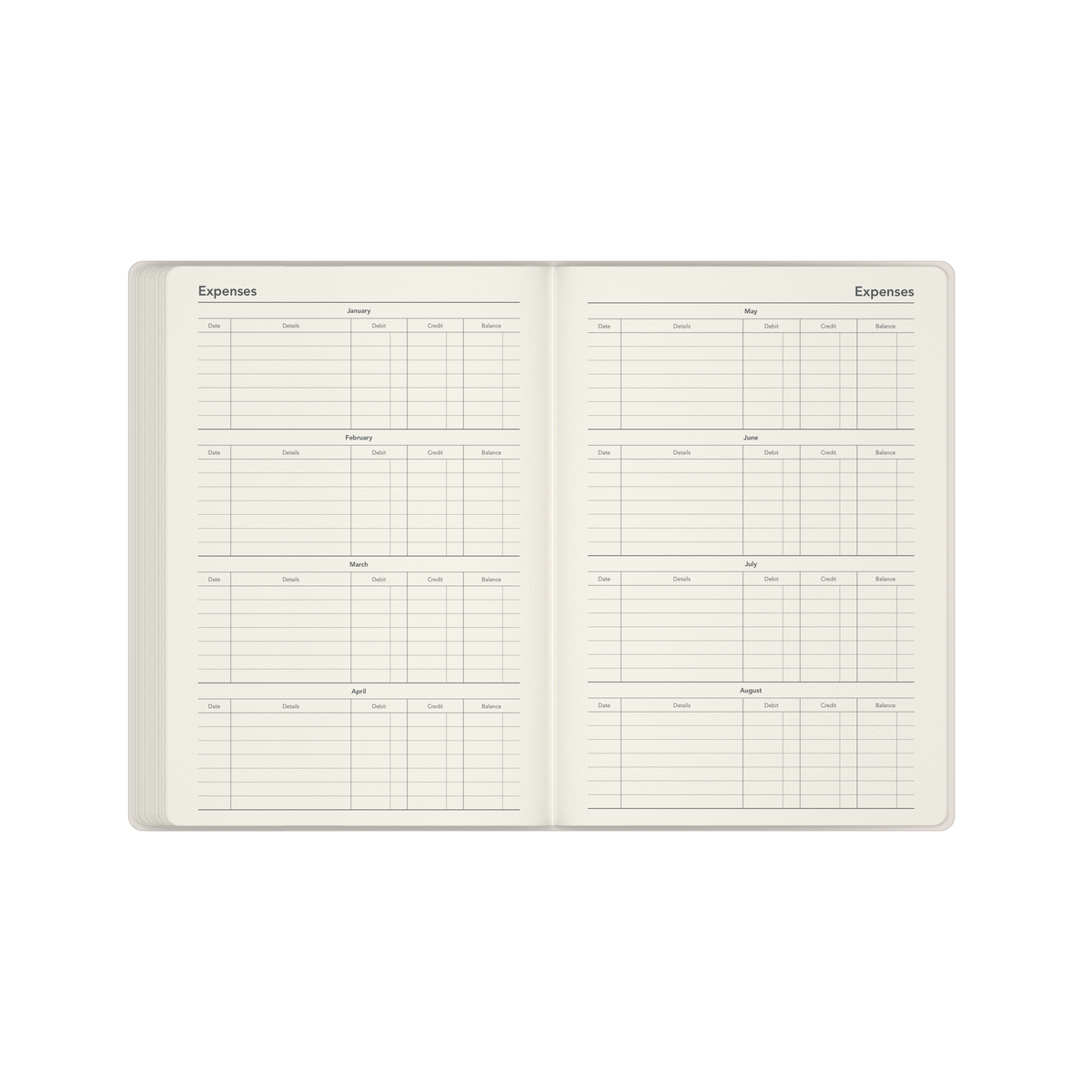 Dimensional Calendar Year 2026 Diary/Planner, Week to View, A5 Recycled Hard Cover - Twist