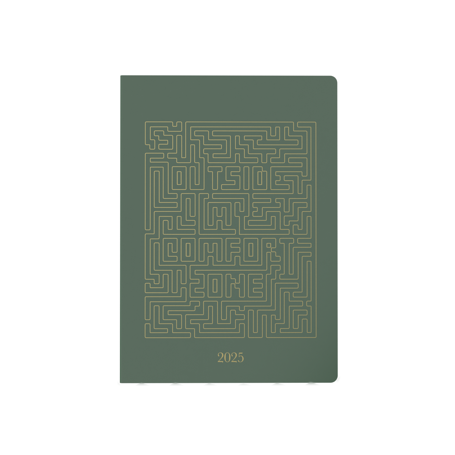 Collins Expressive Type 2025 Diary Planner - Week to View, Size A5 - Recycled - Green