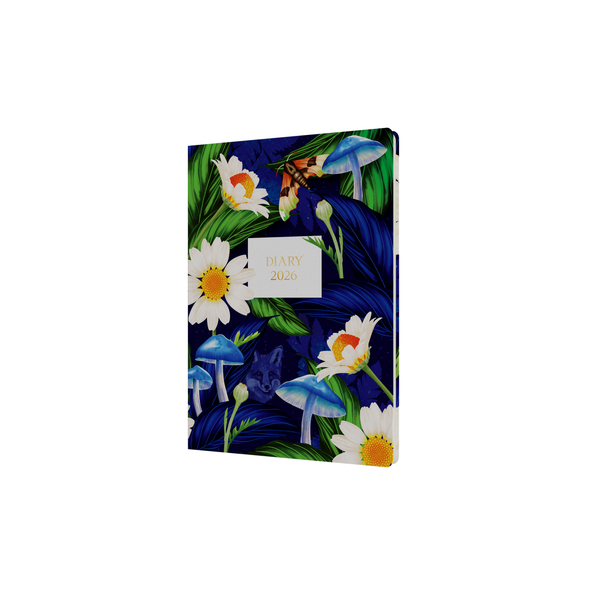 Down the Garden Path Calendar Year 2026 Diary/Planner, Week to View, A5 Recycled Hard Cover - Flower