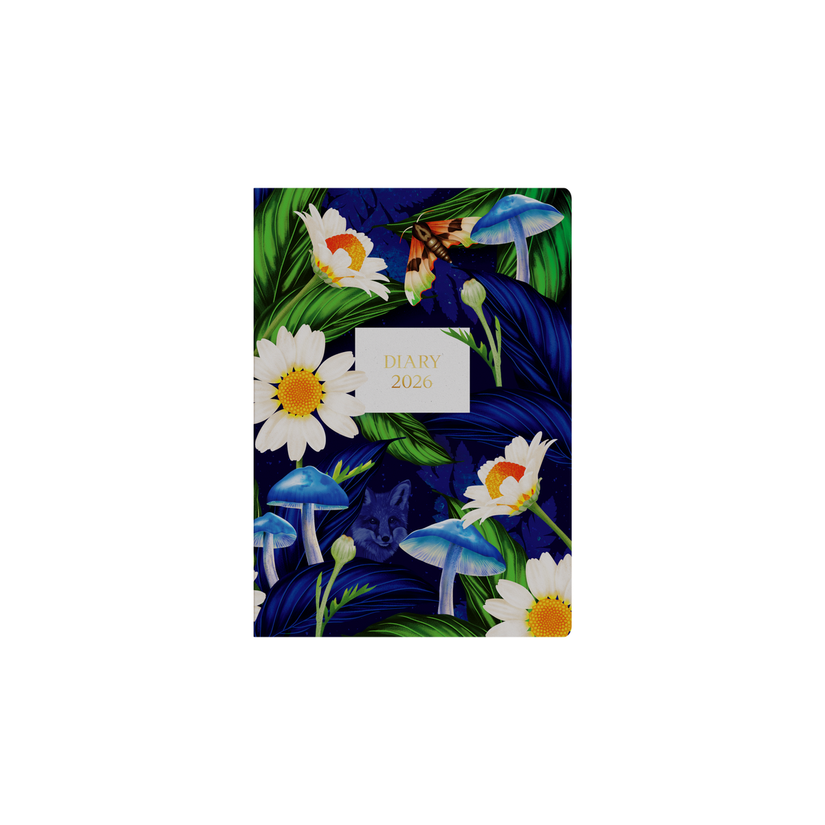 Down the Garden Path Calendar Year 2026 Diary/Planner, Week to View, A5 Recycled Hard Cover - Flower