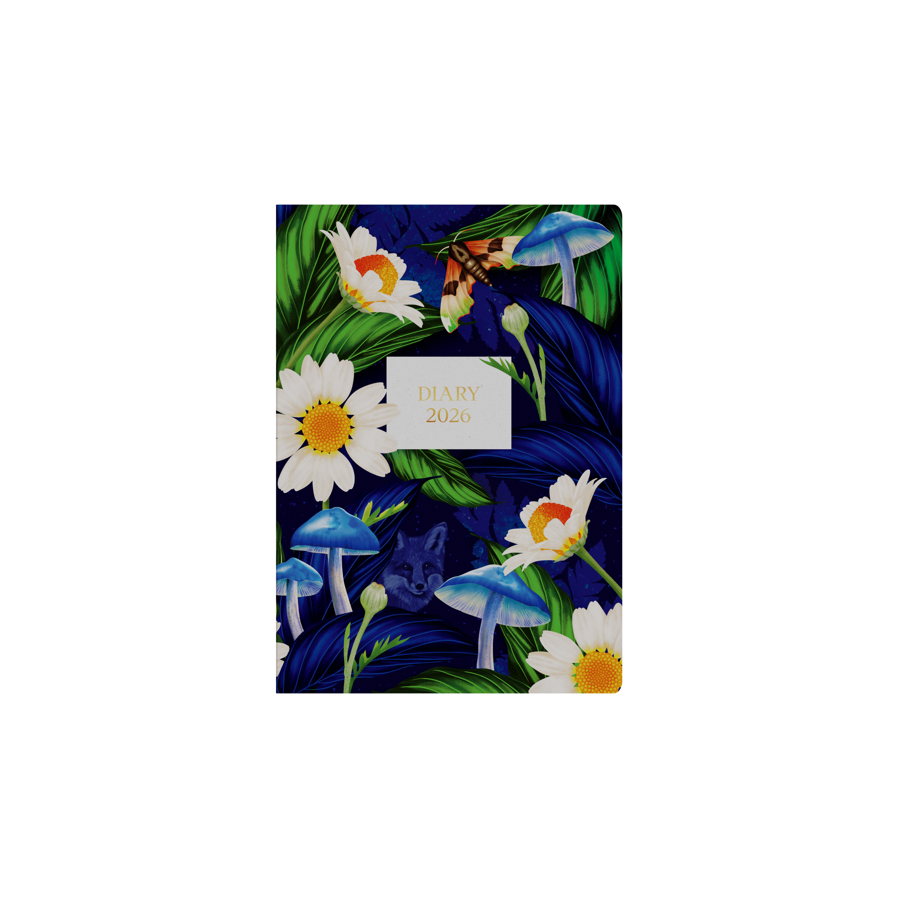 Down the Garden Path Calendar Year 2026 Diary/Planner, Week to View, A5 Recycled Hard Cover - Flower