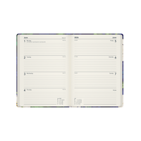 Down the Garden Path Calendar Year 2026 Diary/Planner, Week to View, A5 Recycled Hard Cover - Flower