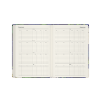 Down the Garden Path Calendar Year 2026 Diary/Planner, Week to View, A5 Recycled Hard Cover - Flower
