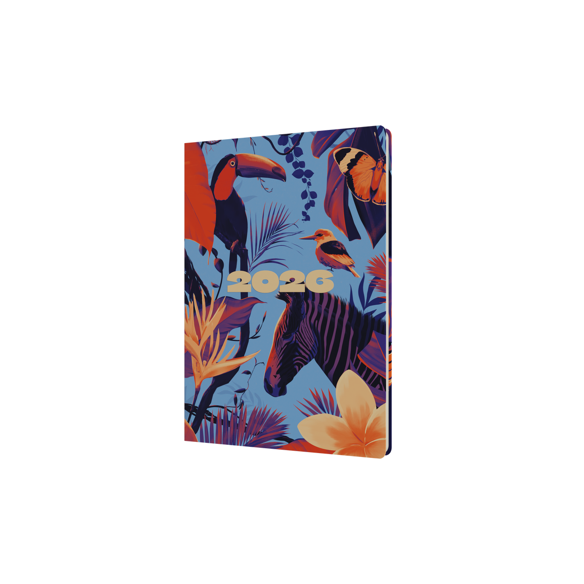 Down the Garden Path Calendar Year 2026 Diary/Planner, Week to View, A5 Recycled Hard Cover - Toucan