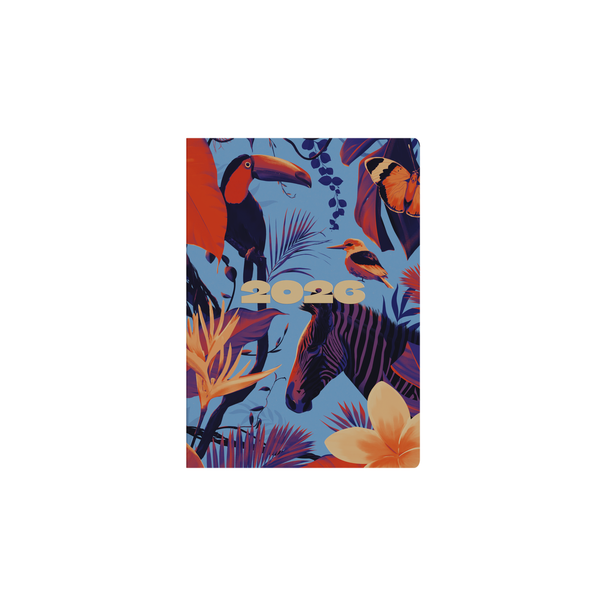 Down the Garden Path Calendar Year 2026 Diary/Planner, Week to View, A5 Recycled Hard Cover - Toucan