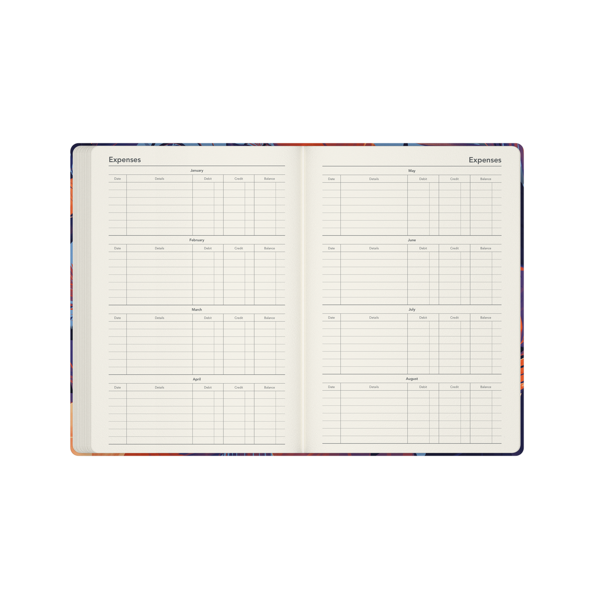 Down the Garden Path Calendar Year 2026 Diary/Planner, Week to View, A5 Recycled Hard Cover - Toucan