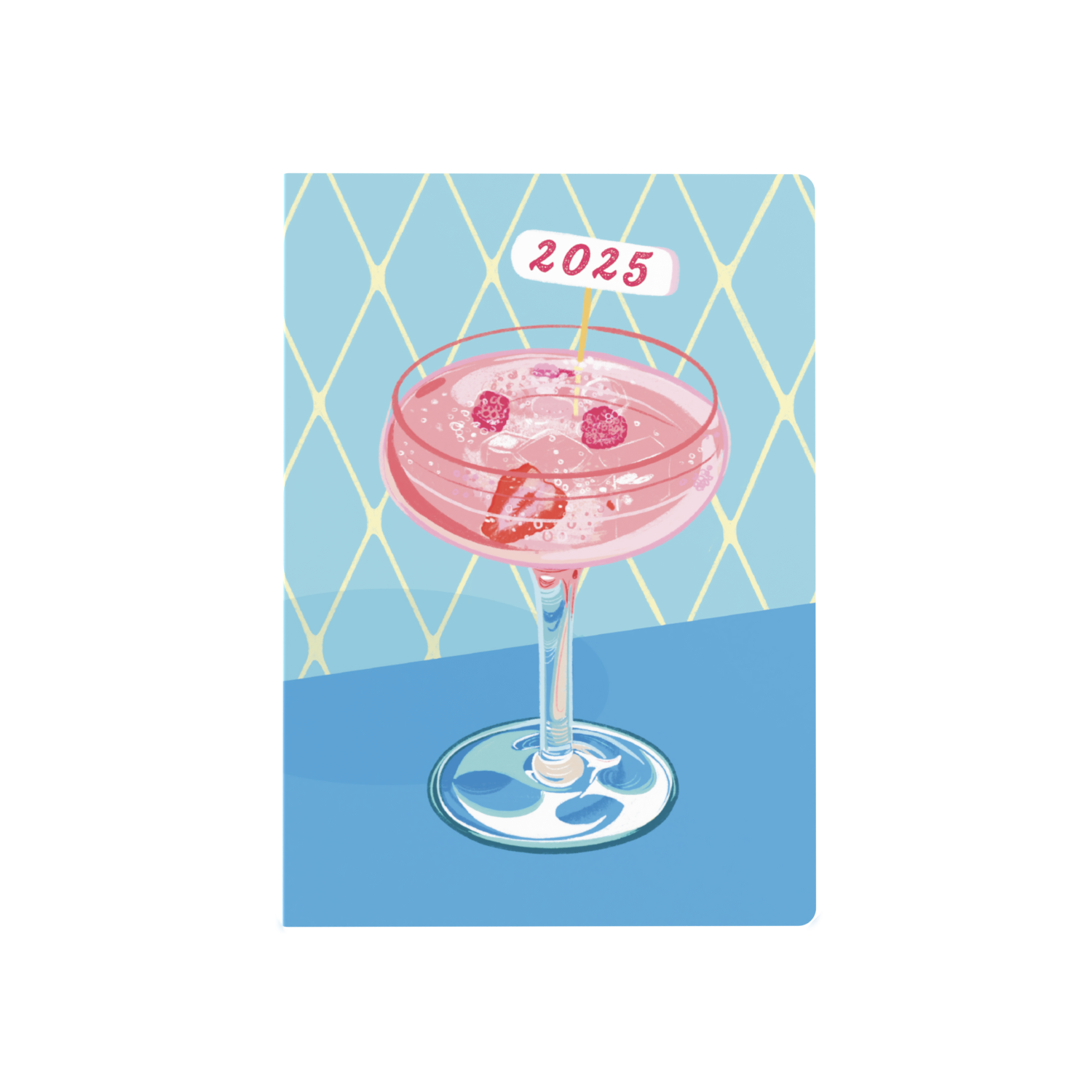 Collins Party On 2025 Diary Planner - Week to View, Size A5 - Recycled - Blue