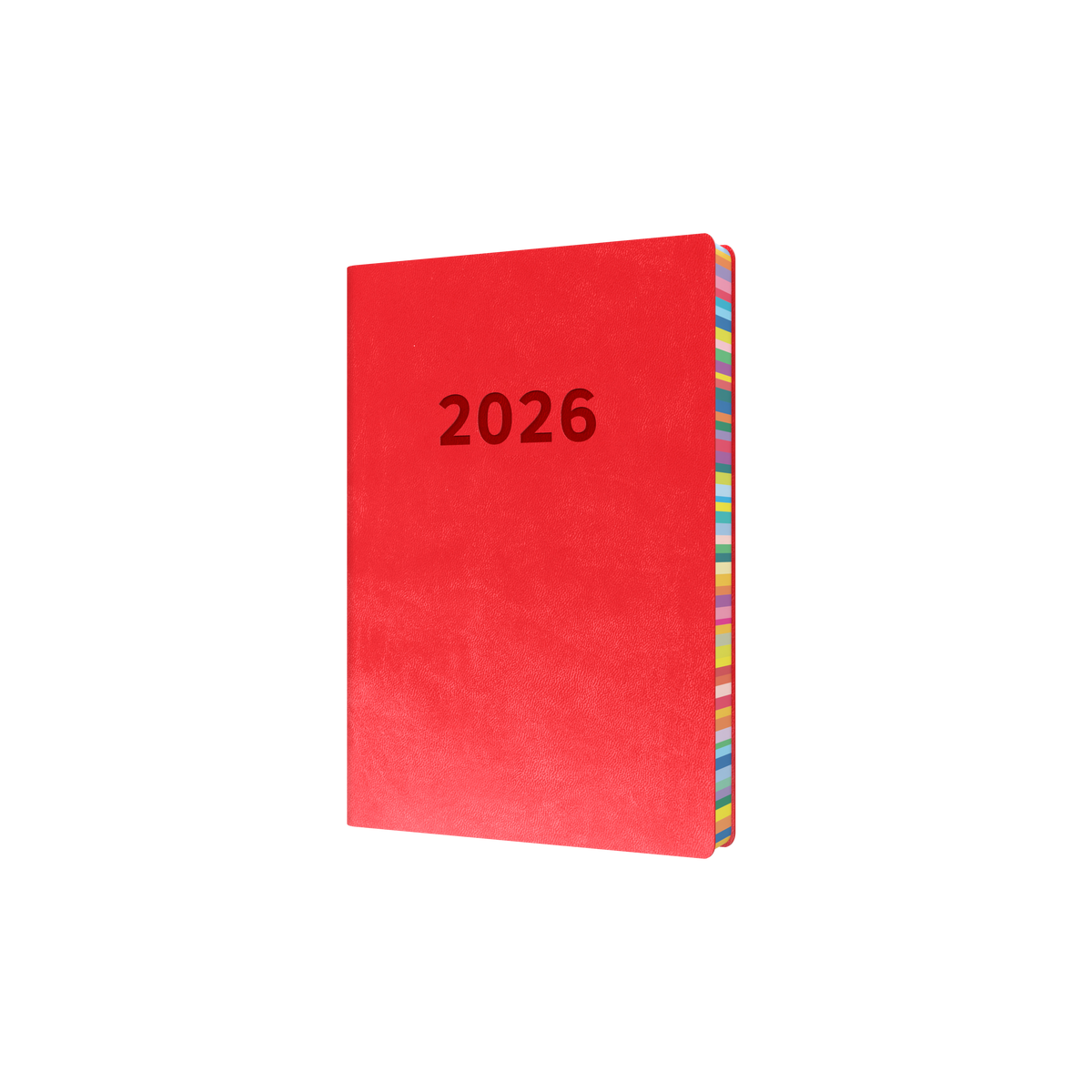Edge Rainbow Calendar Year 2026 Diary/Planner, Day to Page, A5 Soft Cover