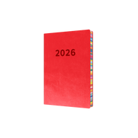 Edge Rainbow Calendar Year 2026 Diary/Planner, Day to Page, A5 Soft Cover