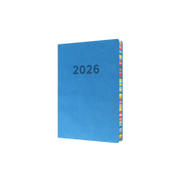 Edge Rainbow Calendar Year 2026 Diary/Planner, Day to Page, A5 Soft Cover