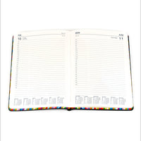 Edge Rainbow Calendar Year 2026 Diary/Planner, Day to Page, A5 Soft Cover