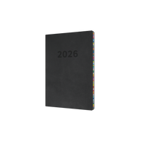 Edge Rainbow Calendar Year 2026 Diary/Planner, Week to a View, A5 Soft Cover