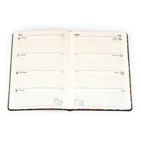 Edge Rainbow Calendar Year 2026 Diary/Planner, Week to a View, A5 Soft Cover