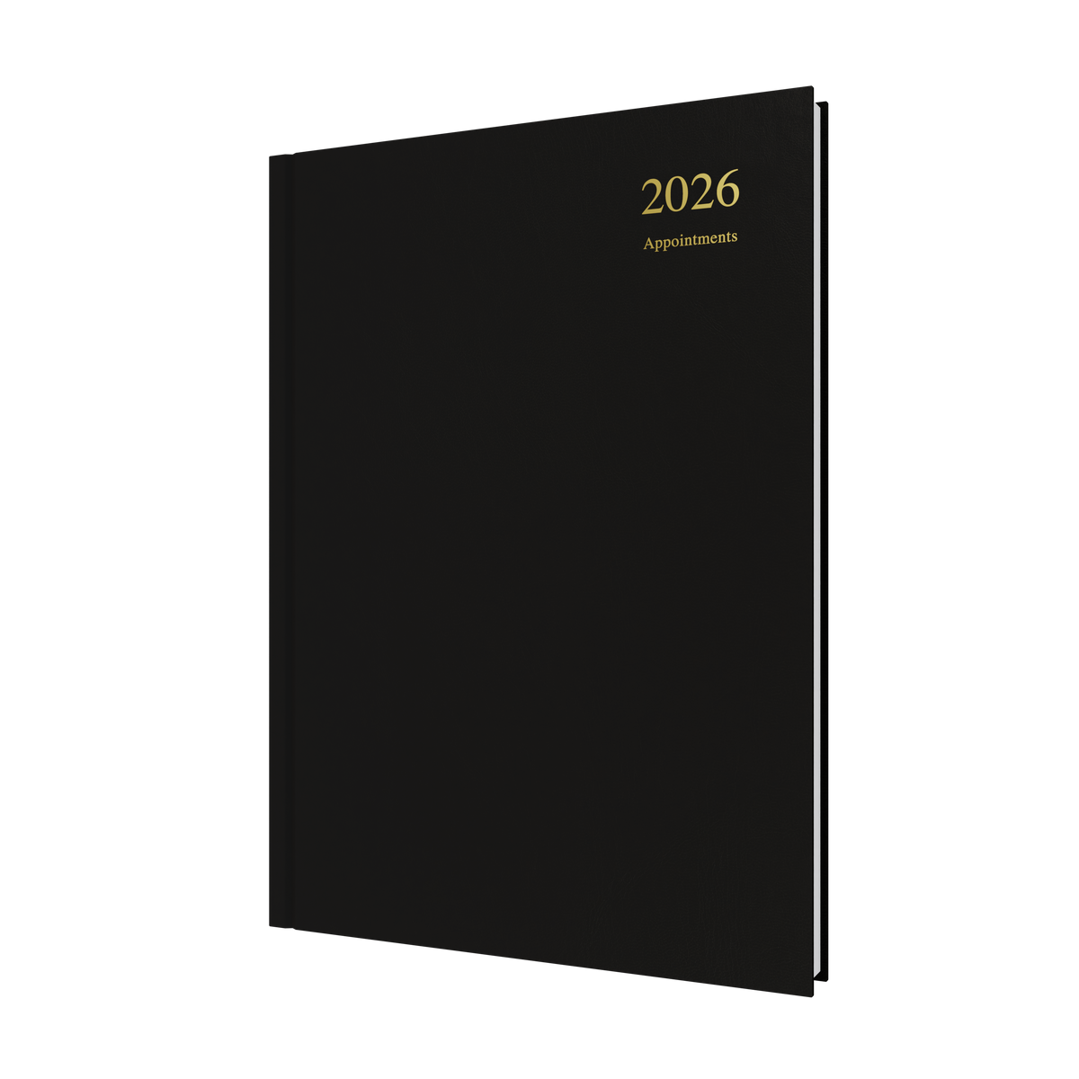 Essential Calendar Year 2026 Diary/Planner, Day to Page with Appointments, A4 Hard Cover
