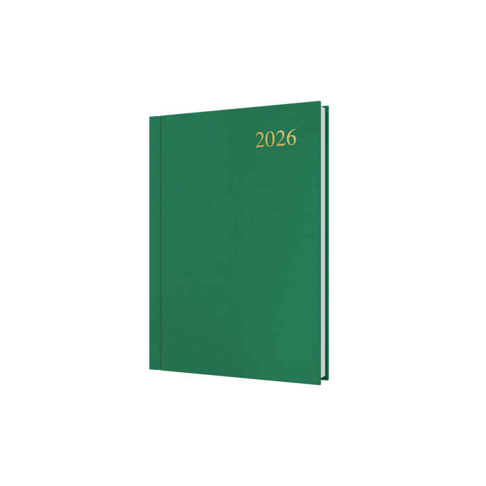 Essential Calendar Year 2026 Diary/Planner, Day to Page, A5 Hard Cover