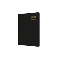 Essential Calendar Year 2026 Diary/Planner, Day to Page with Appointments, A5 Hard Cover