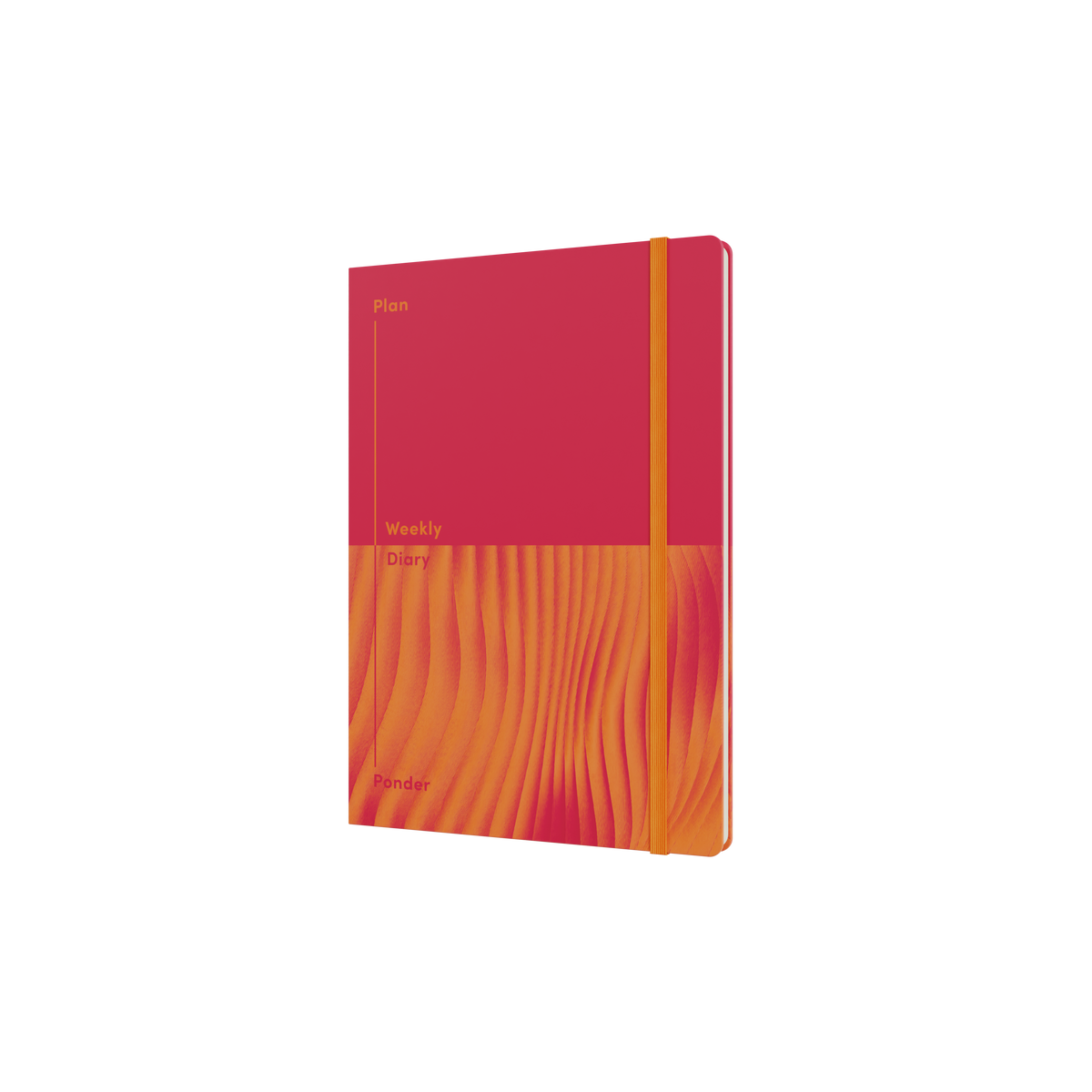 Jumble and Co. - Plan and Ponder Undated, Week to View, A5 - Red