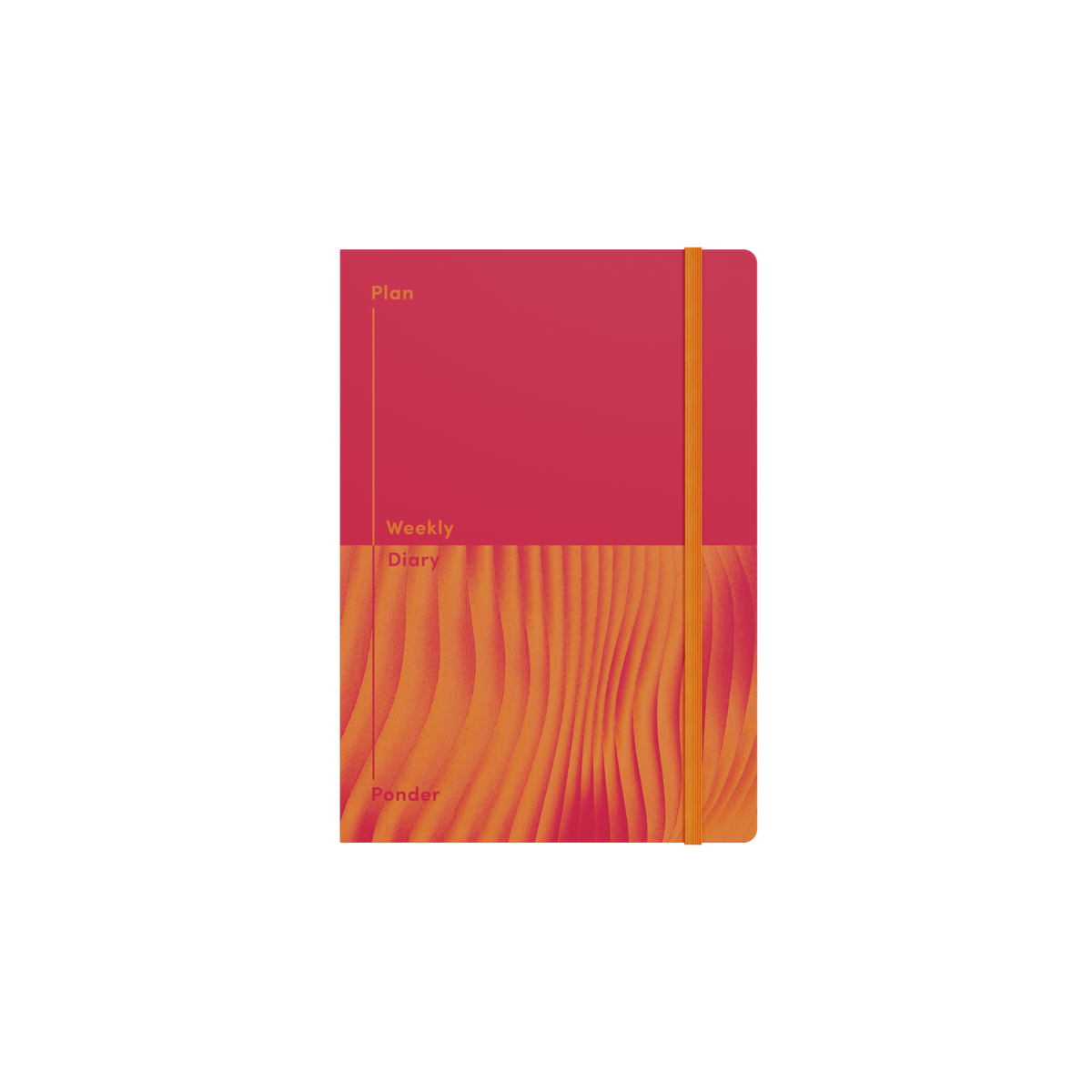 Jumble and Co. - Plan and Ponder Undated, Week to View, A5 - Red