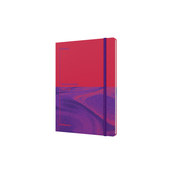 Jumble and Co. - Passion and Patience Relationship Journal, A5 - Red