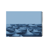 Jumble and Co. - Structure and Squiggles Sketch Pad, A3 - Blue