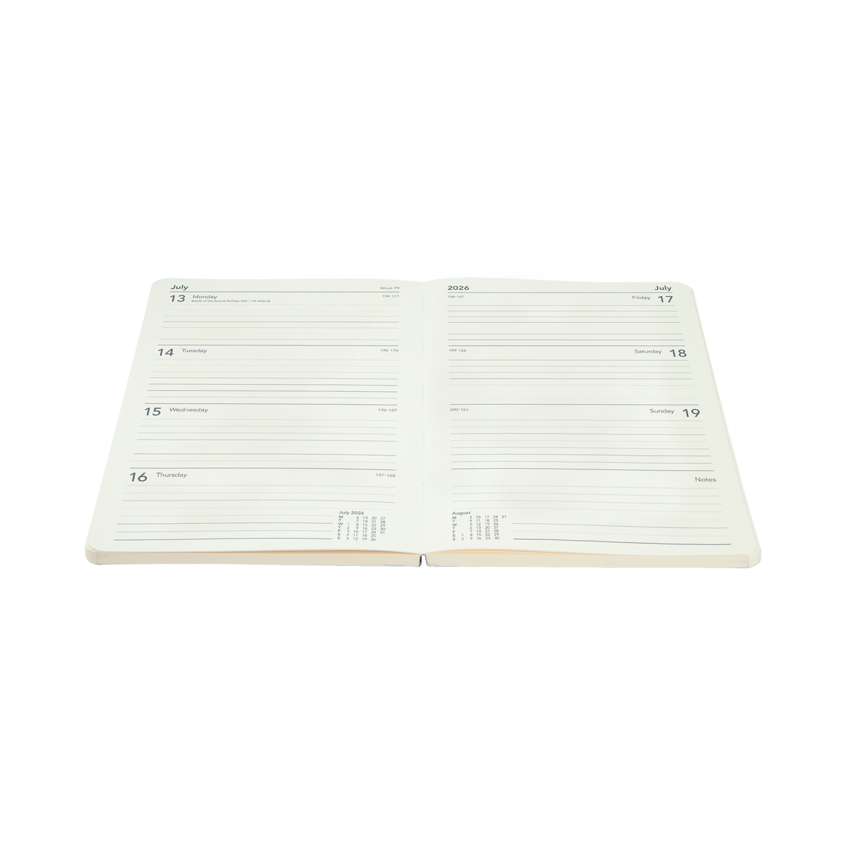 Maru Calendar Year 2026 Diary/Planner, Week to View, A5 Soft Cover