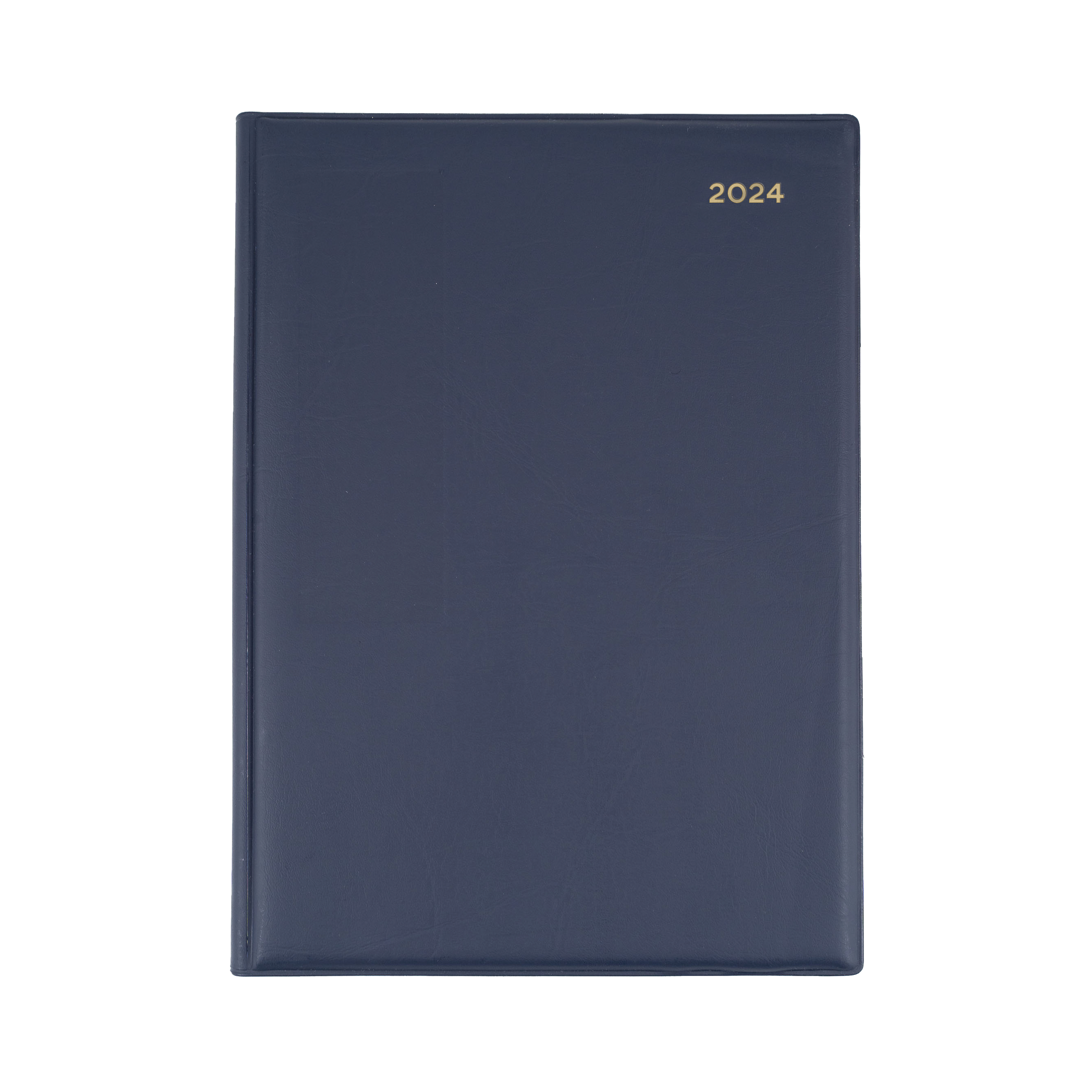 Belmont Desk 2024 Diary - Day to Page, Size Quarto Navy / Quarto (260 x 210mm)