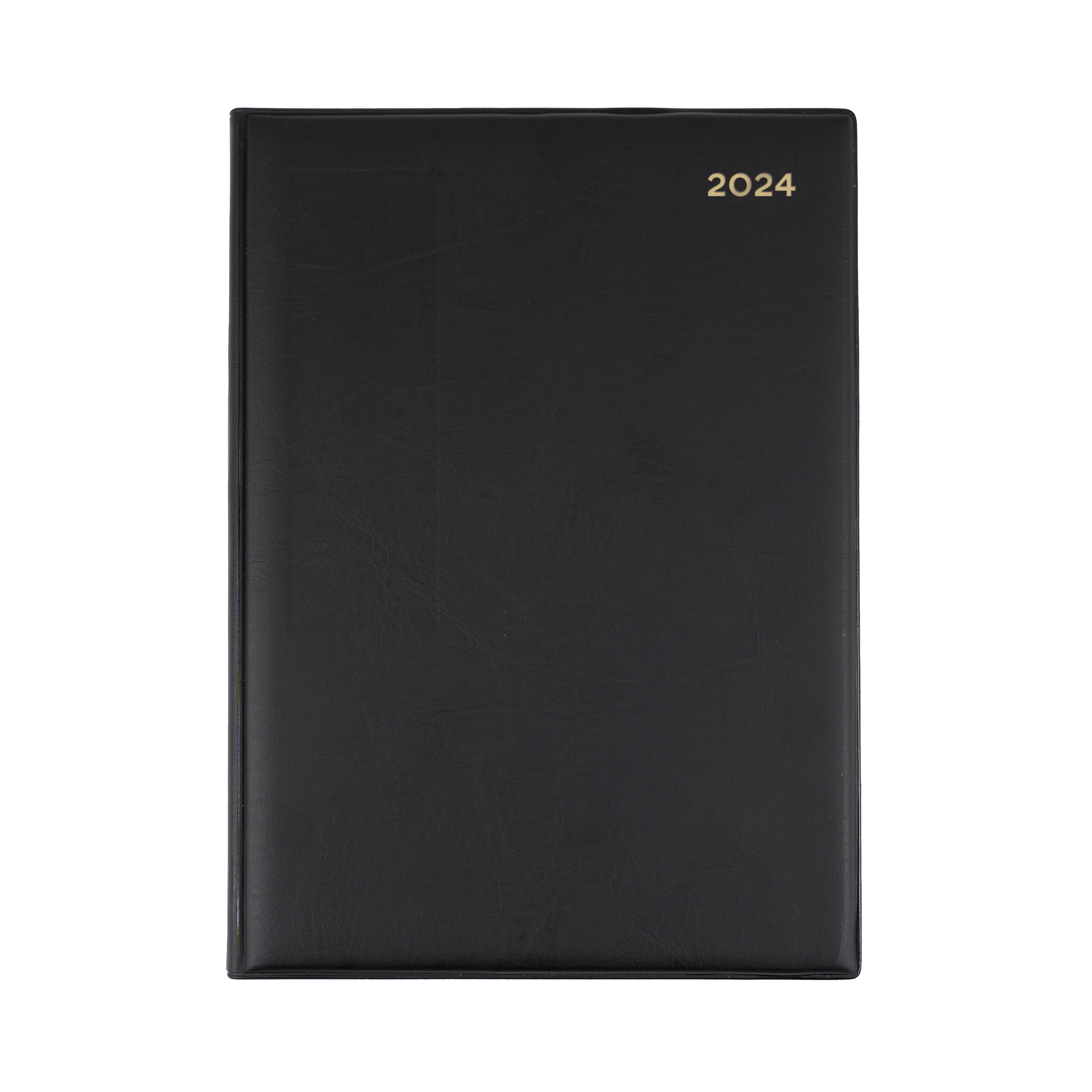 Belmont Desk 2024 Diary - Week to View, Size Quarto Black / Quarto (260 x 210mm)