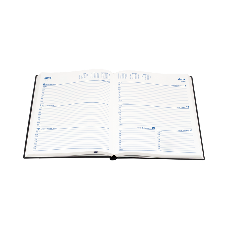 Belmont Calendar Year 2026 Diary/Planner, Week to View, Manager PVC Cover