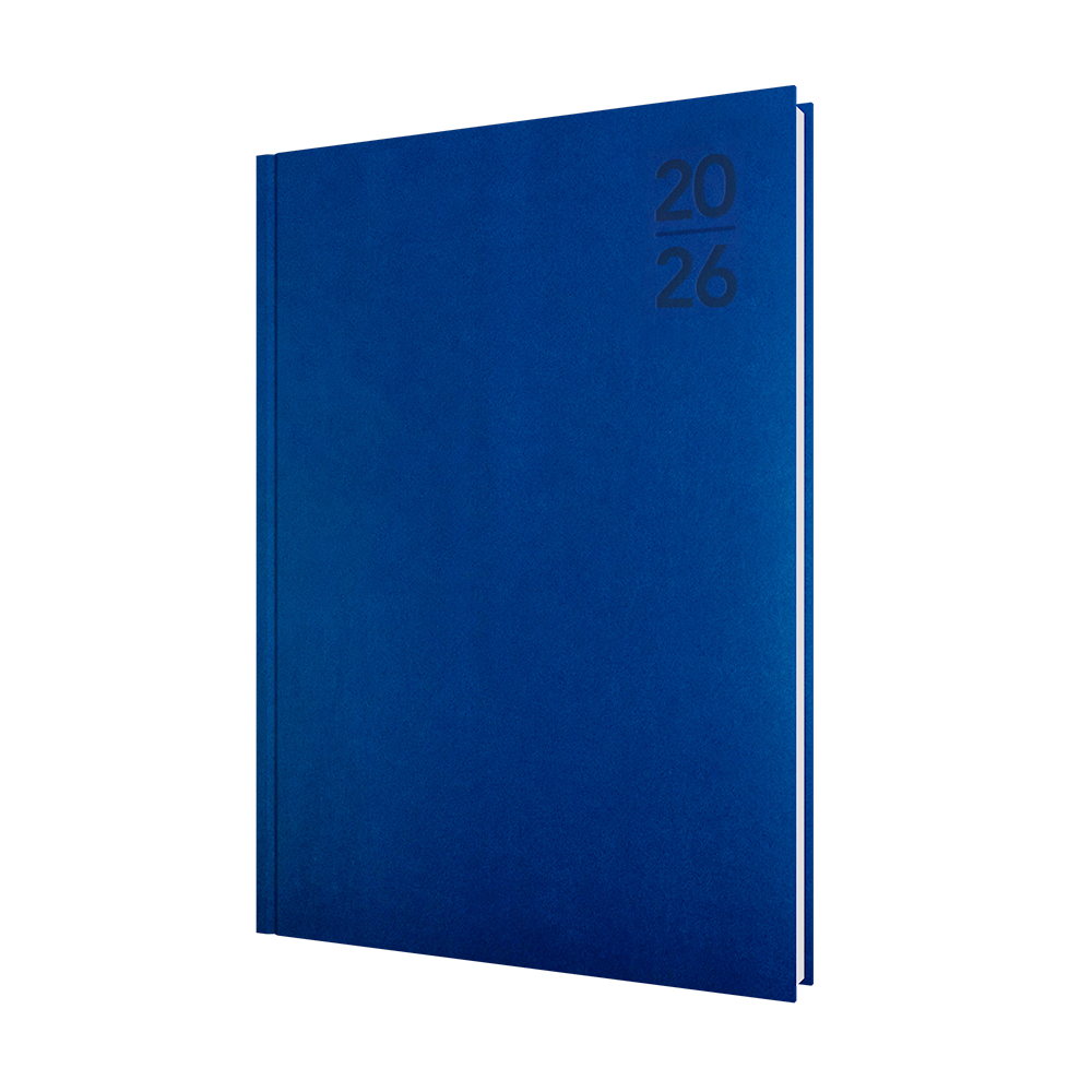 Silhouette Calendar Year 2026 Diary/Planner, Day to Page, A4 Padded Cover