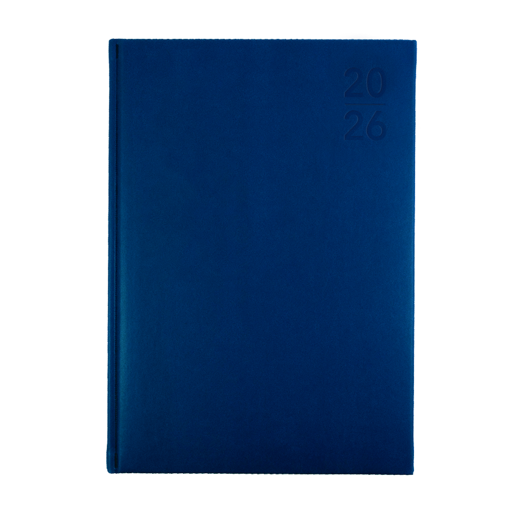 Silhouette Calendar Year 2026 Diary/Planner, Day to Page, A4 Padded Cover