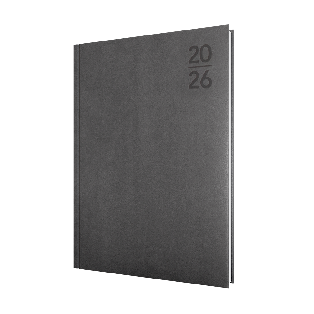 Silhouette Calendar Year 2026 Diary/Planner, Day to Page, A4 Padded Cover