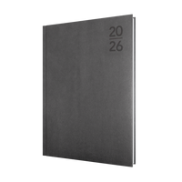 Silhouette Calendar Year 2026 Diary/Planner, Day to Page, A4 Padded Cover