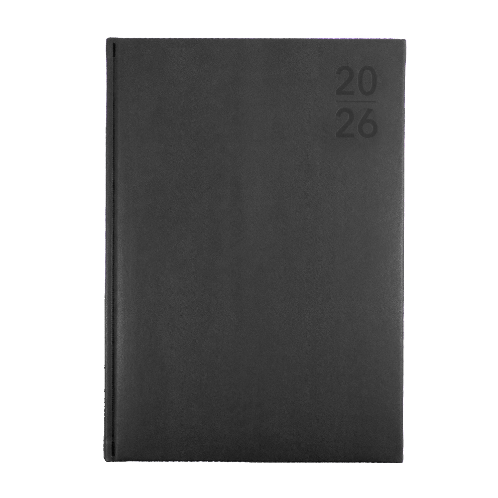 Silhouette Calendar Year 2026 Diary/Planner, Day to Page, A4 Padded Cover