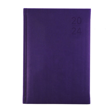 Silhouette 2024 Diary - Day to Page, Size A5 Purple / A5 (210 x 148mm)