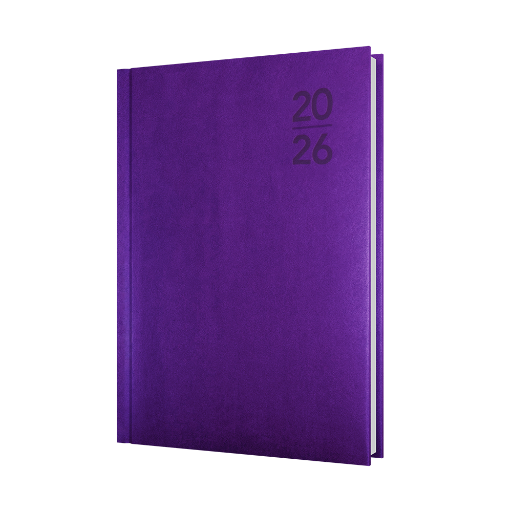 Silhouette Calendar Year 2026 Diary/Planner, Day to Page , A5 Padded Cover