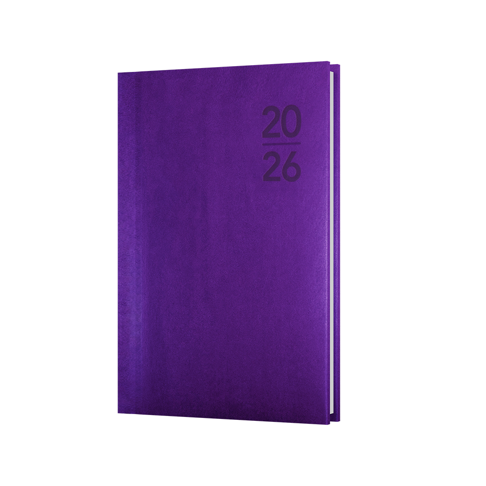 Silhouette Calendar Year 2026 Diary/Planner, Week to View, B7R Padded Cover