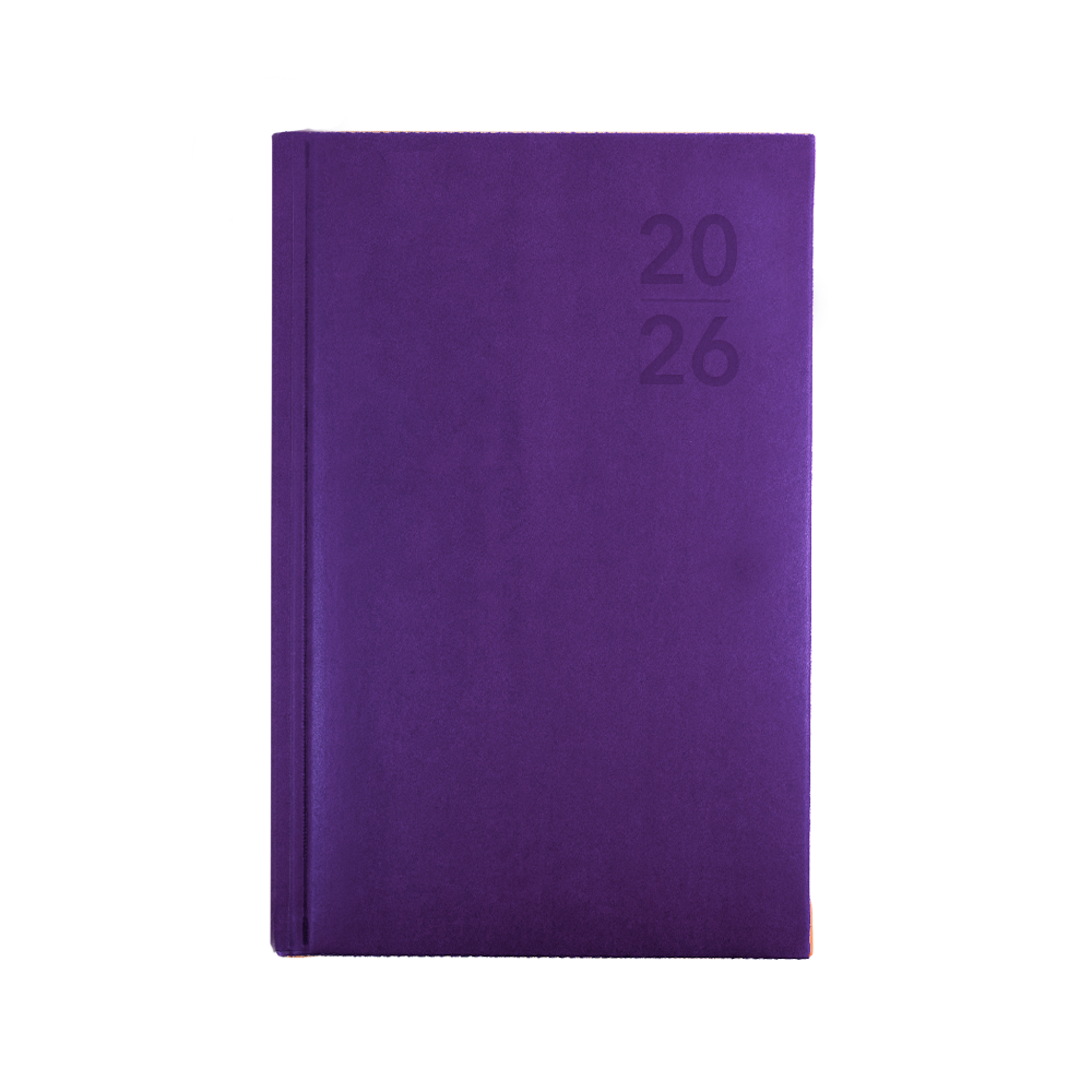 Silhouette Calendar Year 2026 Diary/Planner, Week to View, B7R Padded Cover