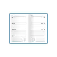 Silhouette Calendar Year 2026 Diary/Planner, Week to View, B7R Padded Cover