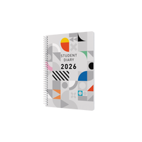 Colplan Student Diary Calendar Year 2026 Diary/Planner, Week to View - Spiral Bound, A5 Soft Cover