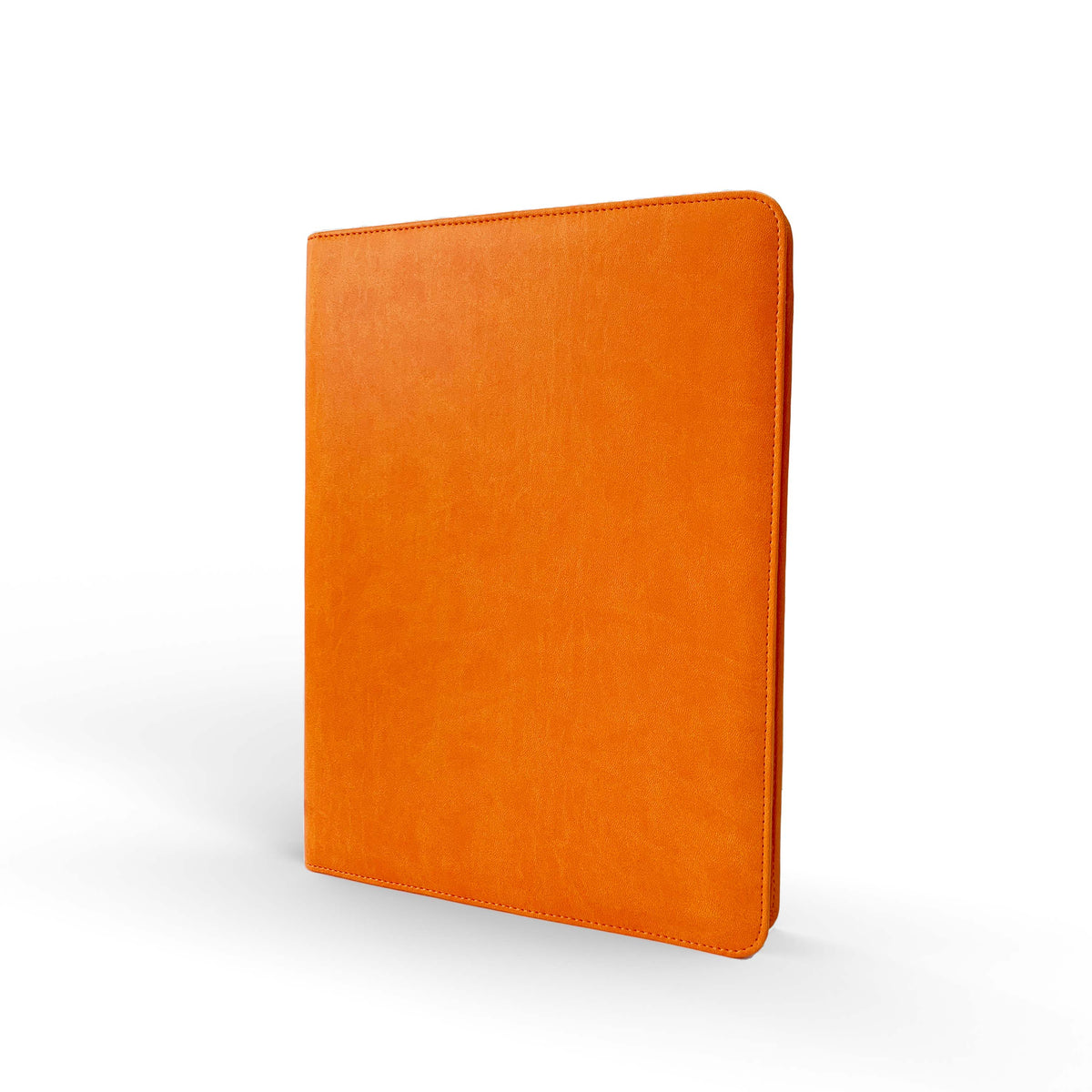 Intentus Organiser A4 PU Leather-Like Folder with Ruled Refill Pad - Burned Out Orange