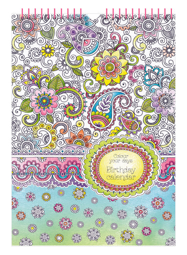 Colour Your Days - Birthday Calendar - Collins Debden