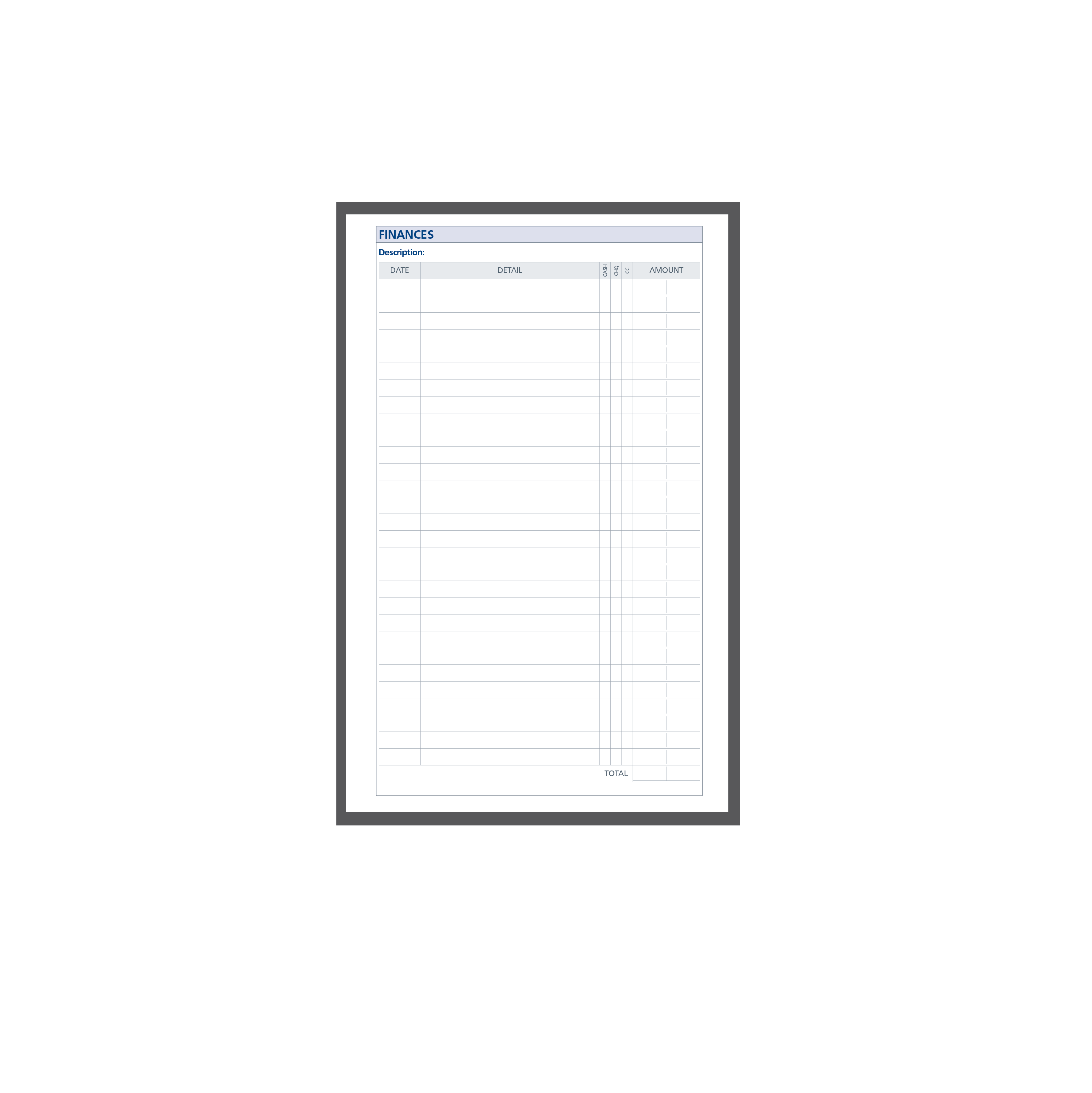 DayPlanner - Desk Size Finances Default Title