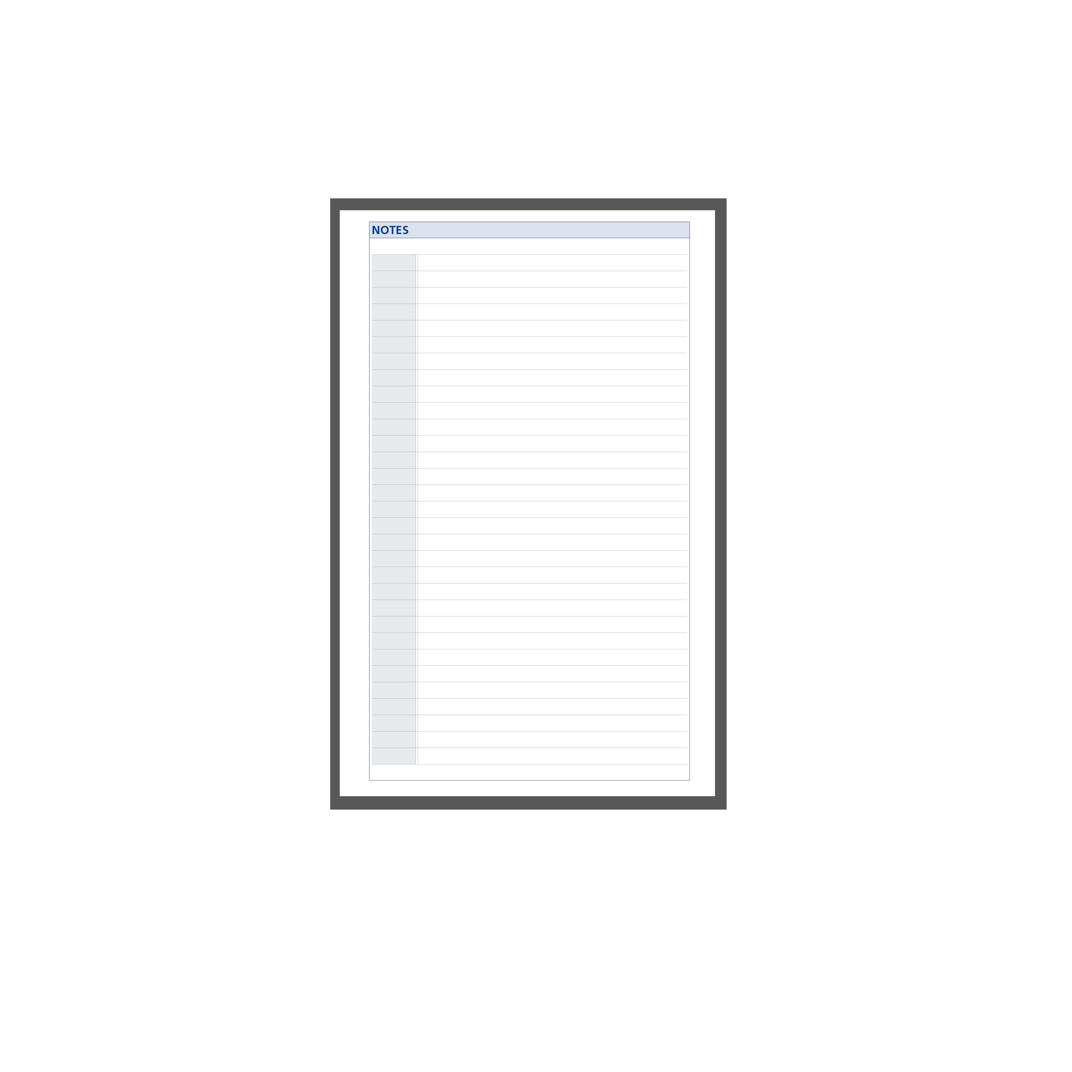DayPlanner - Desk Size - Notes Default Title