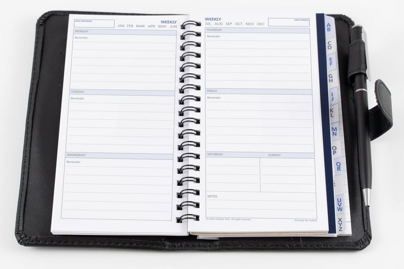 Debden DayPlanner Organiser - Week to View (Undated), Size Slimline