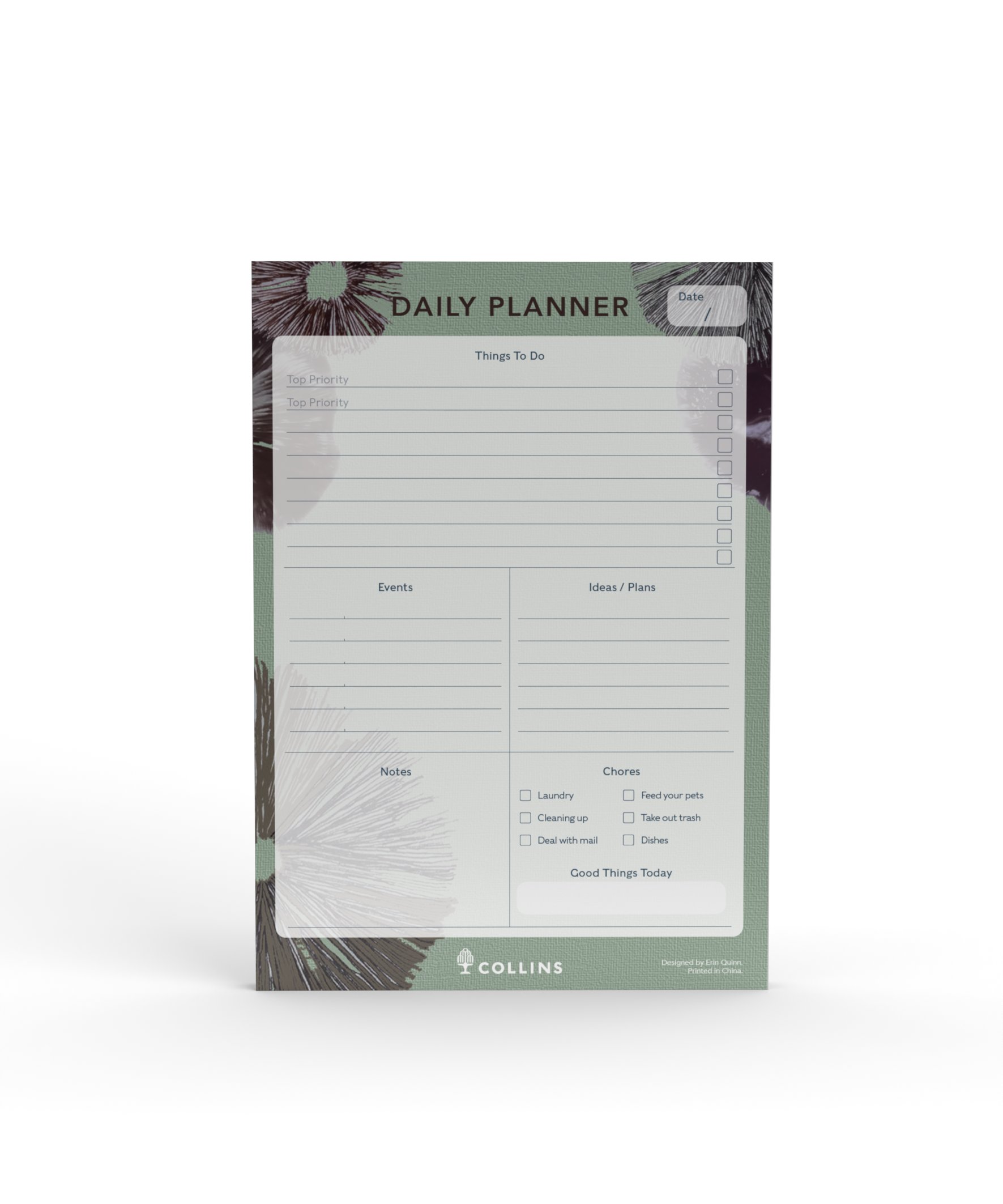 Collins Flourish Desk pad - Daily