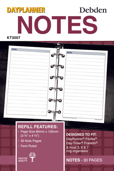 DayPlanner - Pocket Size Notes - Collins Debden