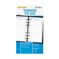 DayPlanner - Personal Size Things to do pad - Collins Debden